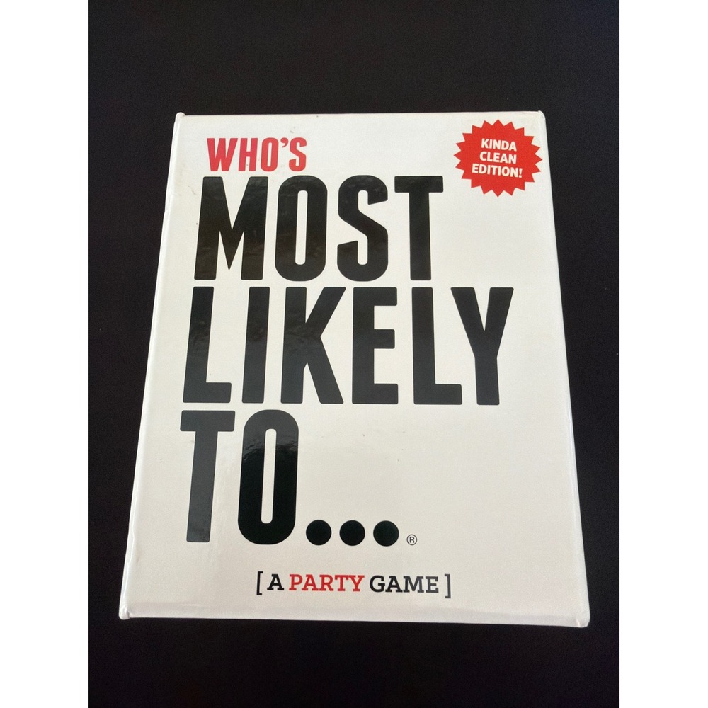 DSS Games Whos Most Likely To Kinda Clean Edition Party Card Game 250 Cards